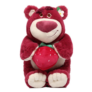 Disney Toy Story Strawberry Bear Doll Holding Strawberry Plush Toy pink Doll Wholesale Gift