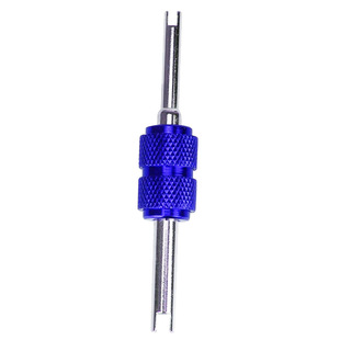 Spot aluminum alloy color car air conditioning valve core wrench double-head installation tool valve core removal screwdriver