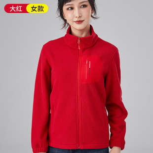 Winter Outdoor Couple's Fleece Coat Thickened Fleece Coat Women's Vertical Collar Sweatshirt Coat Rush Jacket Inner Liner for Men