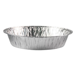Tin Paper Box Barbecue Packaging Box Baking Pan Round Baked Egg Bowl Takeaway with Lid Egg Tart Tin Paper Dining Box Commercial