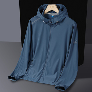 Ice Silk Sun Protection Clothing Men's Thin Dad Outdoor Sun Protection Clothing Sports Leisure Middle-aged and Elderly Coat 2025 New Summer Women