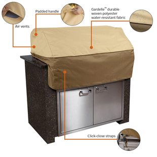 Amazon Outdoor Barbecue Outdoor Indoor Windproof, Rainproof, Dustproof, Snowproof and Sunproof Built-in Grill Barbecue Cover