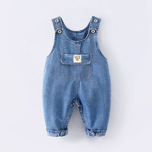 Baby's Soft Denim Sleeveless Spring and Autumn Children's Sleeveless Young Children's Cotton Loose Hare Baby's Sleeveless Pants