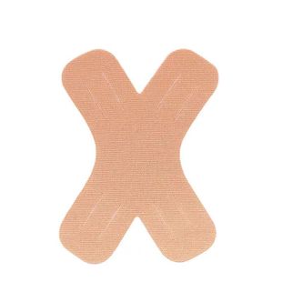 Cross-border muscle patch X-shaped pre-slitting elastic sports cutting lifting fitness muscle strain with check muscle patch