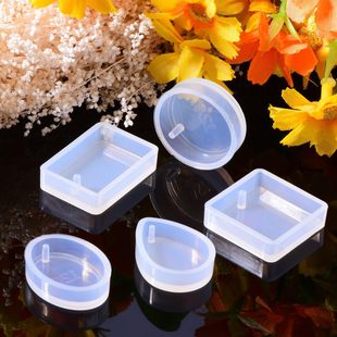diy Crystal Drop Glue Mold Pendant with Necklace Silicone Mold Small Morning Same Earrings Mirror Square Grinding Tool