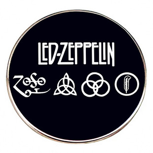 Zeppelin Brooch Rock Band Punk Music Pin Metal Alloy Badge Accessories