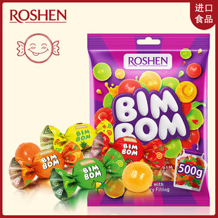 Ukraine Imports Rusheng Fruit Coke Bubble Small Acid Explosion Children's Wedding Celebration New Year Candy Fruit for Spring Festival