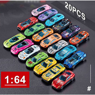 1:64 Play House Mini Alloy Car 2825 Parent-child Interactive Sliding 20 Pack Toy Model Car