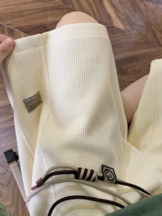 Waffle shorts men's summer fashion brand loose plus size men's middle pants American sports boys casual shorts