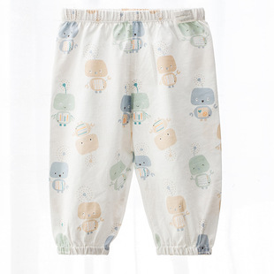 Boys and Girls Anti-mosquito Trousers Summer Breathable Boys and Girls Baby Cotton Outer Wear Baby Pants Summer Wear