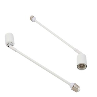 Universal steering shake head lengthening extension E27 ceramic screw LED lamp head lamp mouth bath heater lamp holder lighting accessories