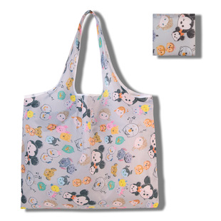 New Large Capacity Folding Shopping Bag in stock Environmental Folding Bag Creative Portable Printed Portable Storage Bag