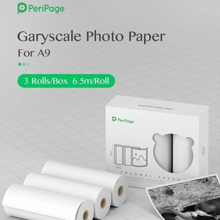 Aili Bear A9 Official Record White Paper Record Sticker Translucent Paper 77x 33mm High Definition Gray Photo Paper