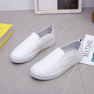 Nurse shoes women's breathable soft bottom hospital comfortable non-slip thick bottom white shoes slip-on women's shoes White work shoes
