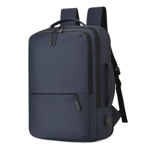 Cross-border Large-capacity Computer Backpack for Men and Women Multifunctional Business Travel Backpack Expandable Casual Double Backpack
