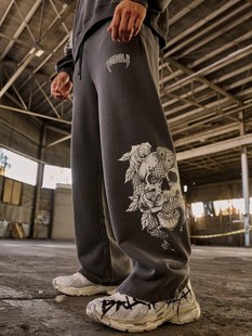 YOUNGLA American Fashion Brand High Street Sweatpants Jogger Gym Sports Fitness Casual Straight Loose Pants