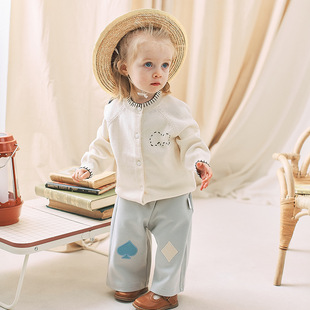 Muaqiaqia baby вязаный свитер весна и осень новый мужской и женский детский кардиган маленький свитер куртка 4YDF052