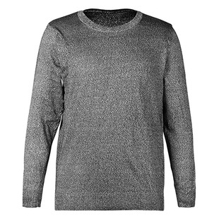 Factory wholesale anti-cut clothing exported to Amazon supermarket in stock knitted dark gray round neck anti-cut clothing with wrist buckle
