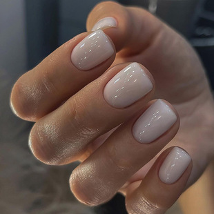 Wear nail solid color style manicure nail piece rectangular handmade wear nail factory straight hair wear nail patch