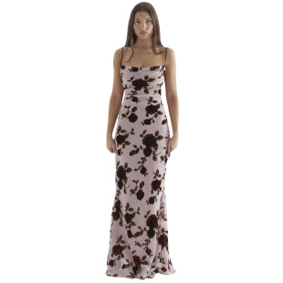 INS European and American style 2023 spring and summer new women's fashion strap sexy backless slim printed hip dress