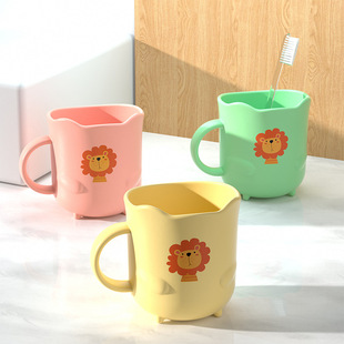 New Children's Mouthwash Cup Brush Cup Three-color Plastic Water Cup Baby Drop Cup Wholesale Household Baby Mouthwash Cup