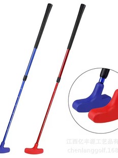 Cross-border Amazon hot sale logo children adult golf telescopic adjustable mini golf double-sided putter