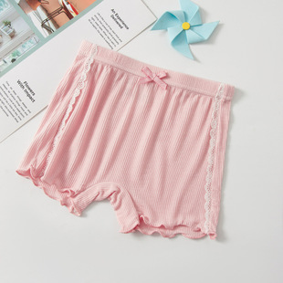 Girls' anti-light safety pants summer thin children's two-in-one three-part underwear bottoming shorts category a
