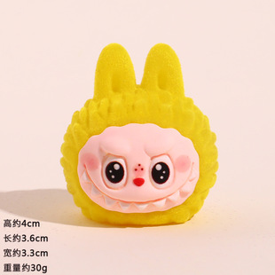 Flocked Fabric Resin Cute Doll Small Ornaments Live Blind Bag Blind Box Decorations Office Desktop Ornaments