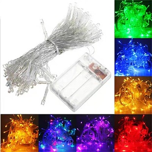 Cross-border led light string electronic light flashing light string holiday decorative atmosphere light battery box usb color light string manufacturers direct supply