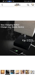 E-Commerce Hot Selling Modern Simple North European Style Cloth Cover Small Table Lamp with Double USB Rechargeable
