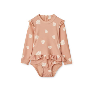 Girls Baby Anti-Chlorine Sunscreen Swimwear 25 Years Children's Long Sleeve Quick Dry Swimming Clothes Girls Cute Lace Swimwear