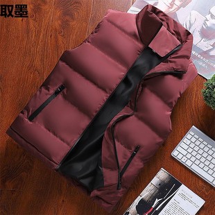 Vest Men's Winter 2023 New Velvet Cotton Fashion Vest Outer Wearing Waistcoat Warm Men's Coat Fashion