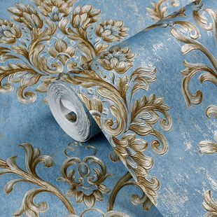 Self-adhesive Room Wall Decoration Bedroom Living Room Background Wall Stickers Wallpaper 3D Precision Pastoral Wallpaper