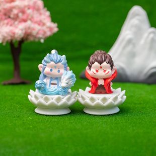 Hot explosions Cha small bean Ding Meng grain blind box desktop ornaments hand-made tide play children's toys small gifts wholesale