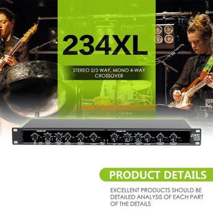 Production Source 234XL Frequency Divider Subwoofer Bar Stage Outdoor Performance Stereo Two-Three Frequency Adjustment