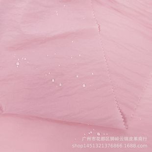 In stock supply 40D nylon cubic wrinkle millet crepe matte taslon down jacket outdoor jacket fabric