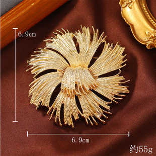 High-end antique vintag retro brooch Women's European and American court style accessories Pearl light luxury corsage accessories