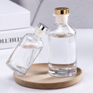 200ml круглая стеклянная бутылка для ароматерапии высокого класса без огня ароматерапия бутылка для разлива стеклянная бутылка для украшения автомобиля пустая бутылка