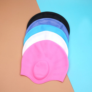 Silicone Swimming Cap Plus-size Head-free Comfortable Ear Protection High-value Adult Unisex Swimming Cap