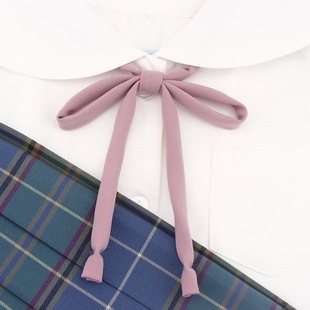 Free Solid Color Jk Tie Women's Collar Rope Light Tone Girl Bell Bud Household Association with Anime Red Bow Japanese Girl