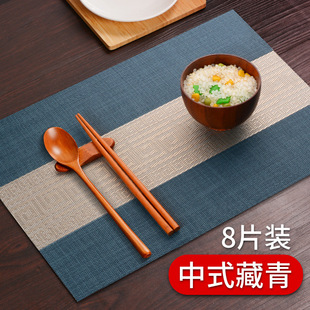✅Western food placemat heat insulation mat tabletop mat anti-hot feeling small tableware placemat waterproof oil-proof no-wash wholesale batch