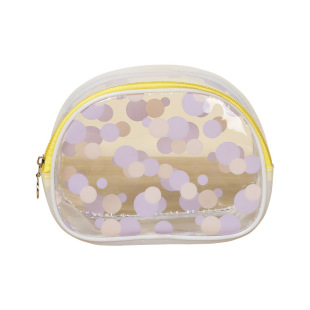 Wave Point pvc Cosmetics Bag Manufacturer Wholesale Large Capacity Skin Care Product Toiletry Bag Travel Portable Cosmetic Bag Customization