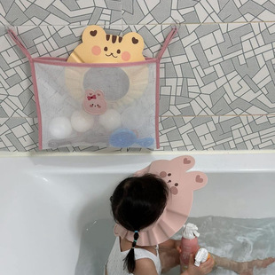 Ins Cartoon Animal Bathroom Sanitary Napkin Storage Hanging Bag Draining Net Bag Children's Toy Book Sundry Storage Bag