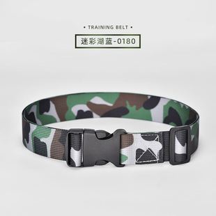 Military Training Belt Unisex Junior High School Senior high school College Students Military Training Summer Camp Belt Nylon Canvas Buckle Belt