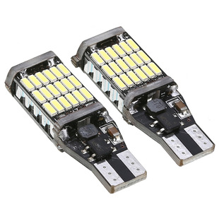 Автомобильный светодиодный фонарь заднего хода декодирование T15 4014 45SMD указатель поворота T10 45 лампа для чтения с постоянным током