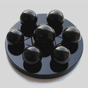 Natural obsidian Seven Star array chassis disc feng shui decoration Crystal raw stone polishing factory direct sale Home Office