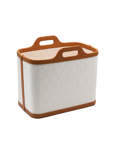 Dreamable Leather Fabric Dirty Clothes Storage Basket Household Multi-functional Large Capacity Storage Basket Snack Toy Embossed