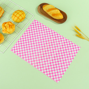 in stock Sandwich Hamburger Paper Disposable Film Baking Oil Paper Custom Oil Absorbing Rice Dump Wrapping Paper Pad Paper Wholesale