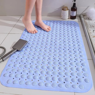 Large Thickened Bathroom Anti-Slip Mat Shower Room Anti-Drop Foot Mat Toilet Waterproof Floor Mat Quick-Dry Foldable