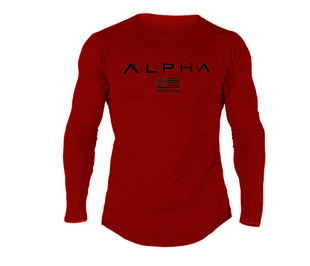 Muscle Fitness Spring and Autumn New Men's Brothers Sports Leisure Slim Stretch Long Sleeve T-shirt Base Top Cross Border